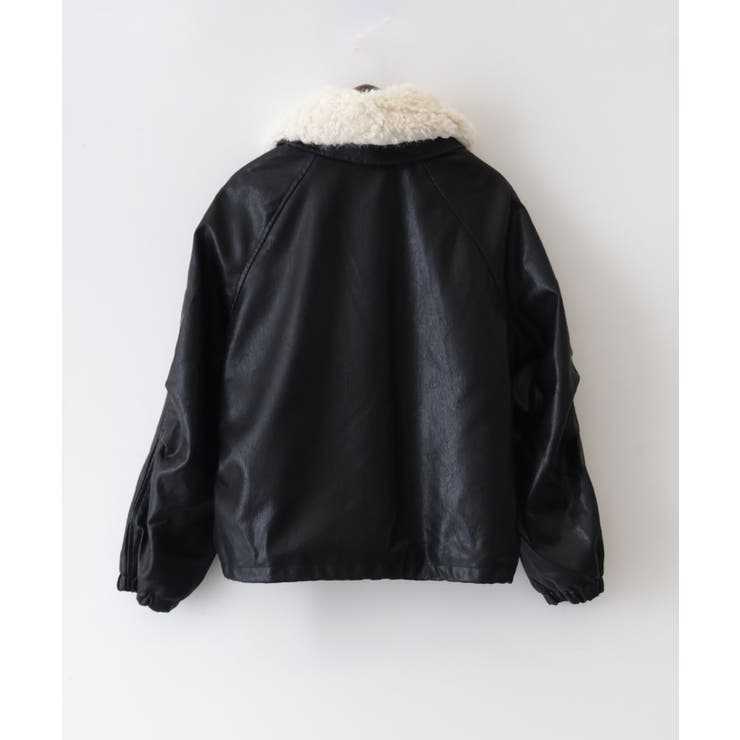 ファー衿フェイクレザーブルゾン | SpRay | 詳細画像29 