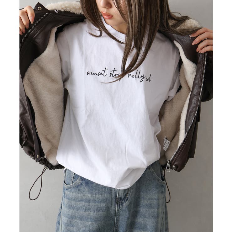 ファー衿フェイクレザーブルゾン | SpRay | 詳細画像48 