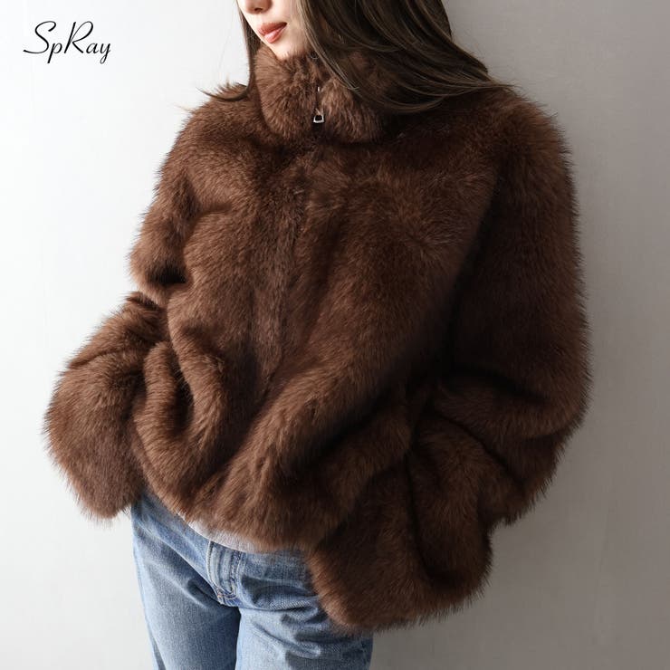 MIXファースタンドZIPブルゾン | SpRay | 詳細画像1 