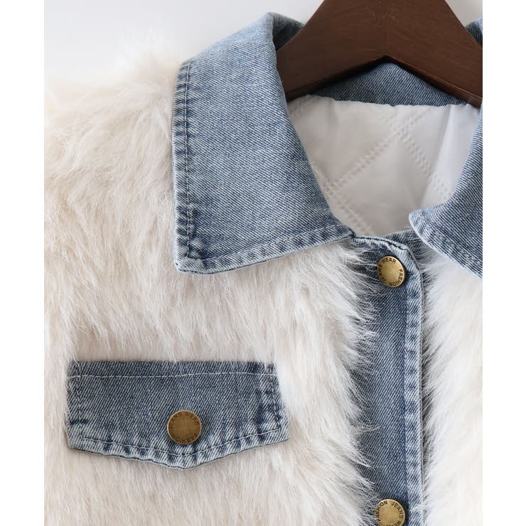 デニム切替ファーブルゾン | SpRay | 詳細画像37 