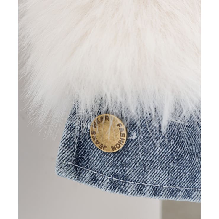 デニム切替ファーブルゾン | SpRay | 詳細画像42 