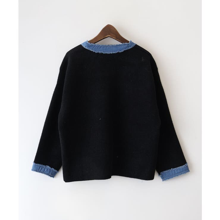 デニムトリムニットジャケット | SpRay | 詳細画像8 