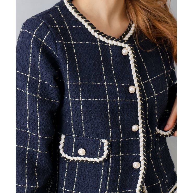 ラメツイードノーカラージャケット | SpRay | 詳細画像23 