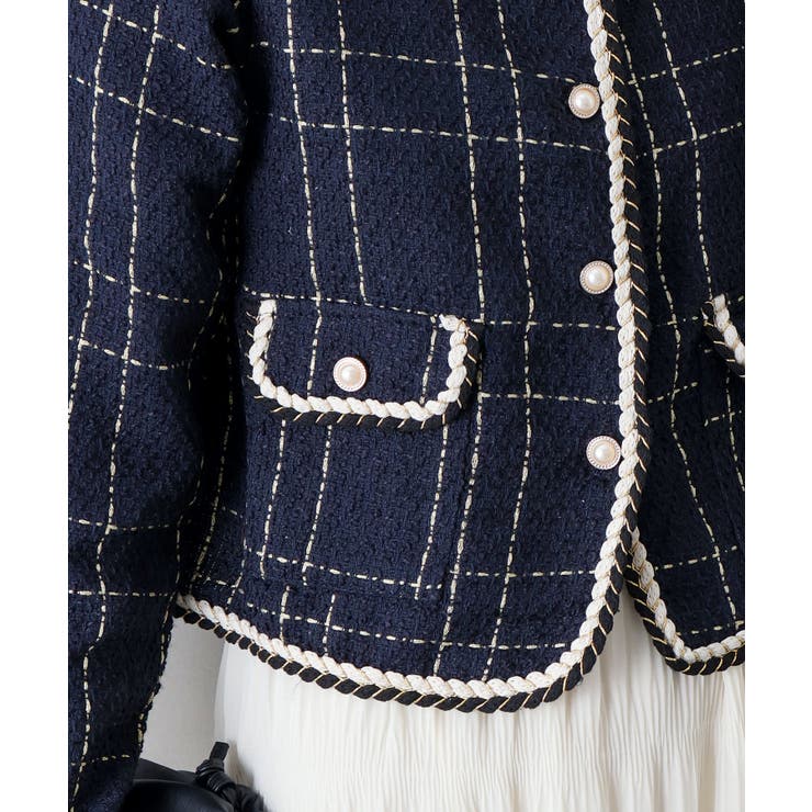 ラメツイードノーカラージャケット | SpRay | 詳細画像24 