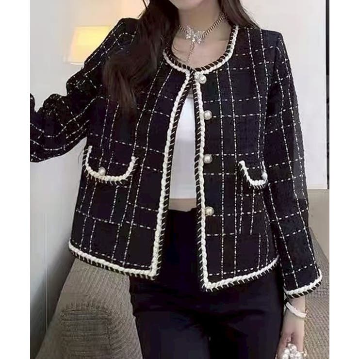 ラメツイードノーカラージャケット | SpRay | 詳細画像35 