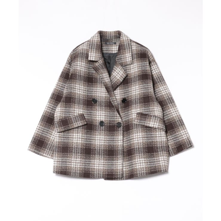 フェイクウール チェックＢＩＧジャケット | SpRay | 詳細画像14 