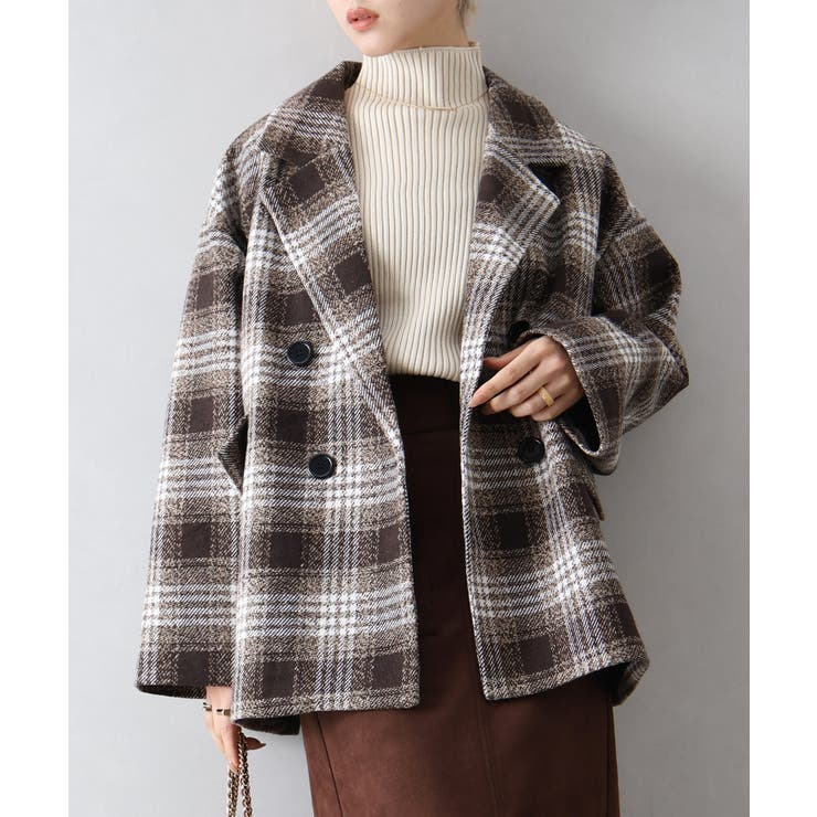 フェイクウール チェックＢＩＧジャケット | SpRay | 詳細画像3 