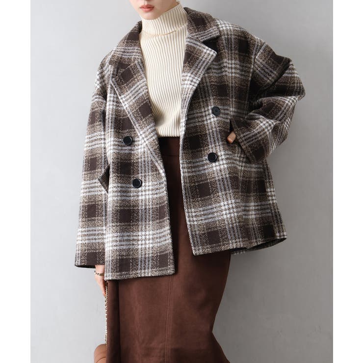 フェイクウール チェックＢＩＧジャケット | SpRay | 詳細画像4 