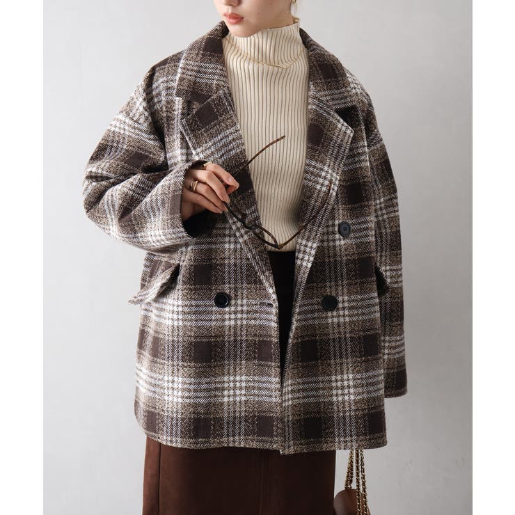 フェイクウール チェックＢＩＧジャケット | SpRay | 詳細画像5 