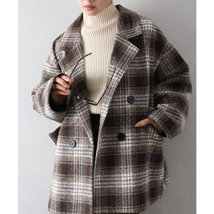 フェイクウール チェックＢＩＧジャケット | SpRay | 詳細画像6 