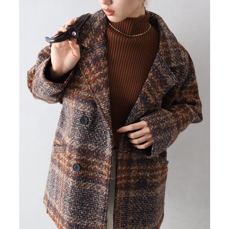 ブークレチェックビッグジャケット[品番：SPRW0010764]｜SpRay