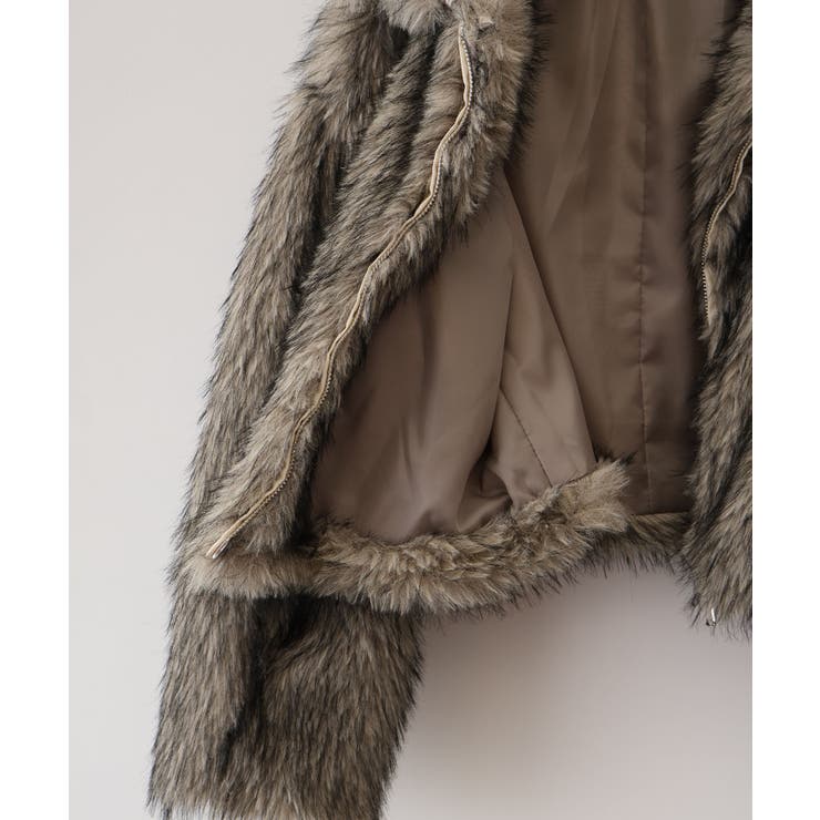 【未使用】Arpege story フラッフィーブルゾン Arpege story フラッフィーブルゾン ホワイト ブルゾン アルページュ