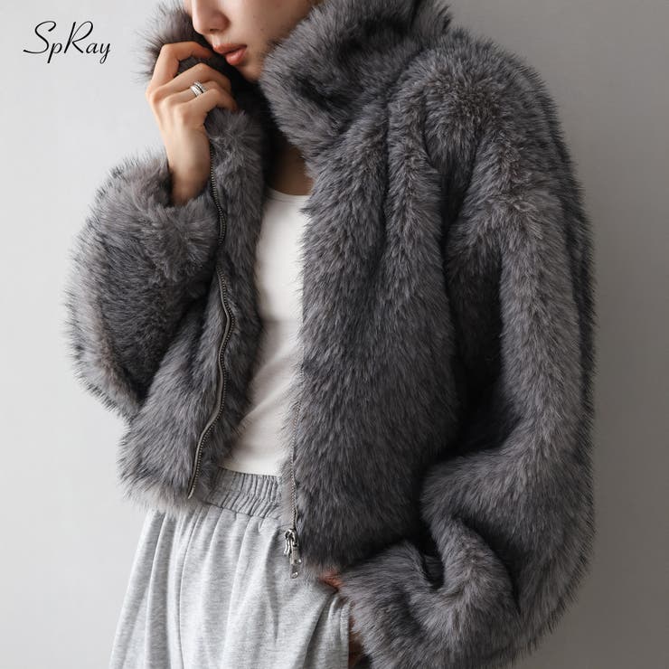 MIXファースタンドジップブルゾン[品番：SPRW0010773]｜SpRay