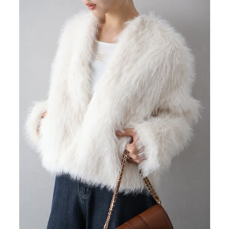 ロングフォックスノーカラージャケット | SpRay | 詳細画像12 