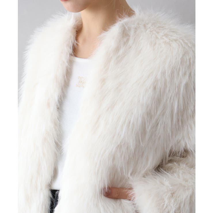 ロングフォックスノーカラージャケット | SpRay | 詳細画像13 