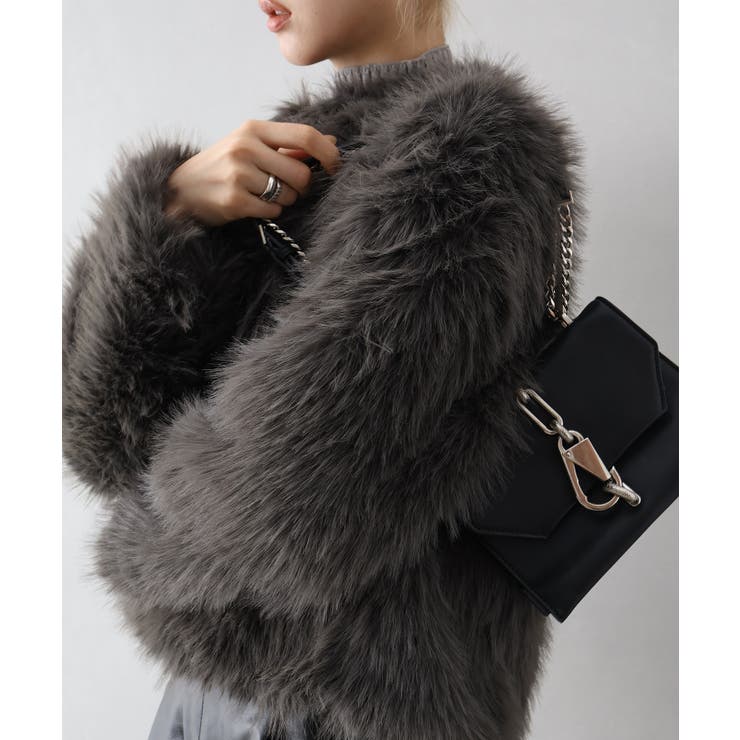 ロングフォックスノーカラージャケット | SpRay | 詳細画像20 