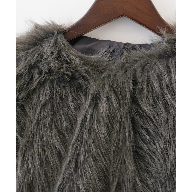 ロングフォックスノーカラージャケット | SpRay | 詳細画像28 