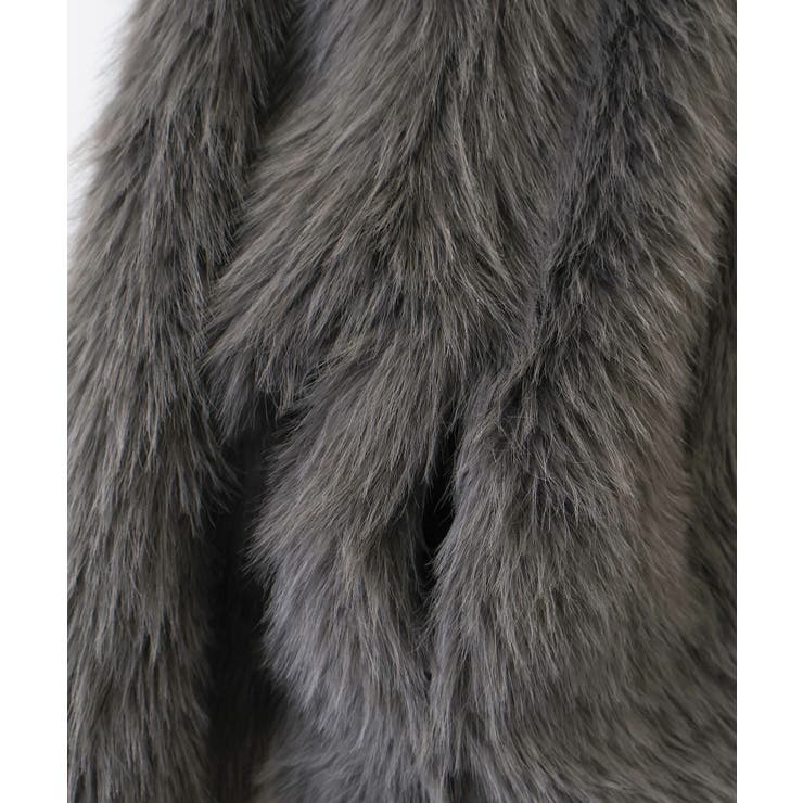 ロングフォックスノーカラージャケット | SpRay | 詳細画像30 