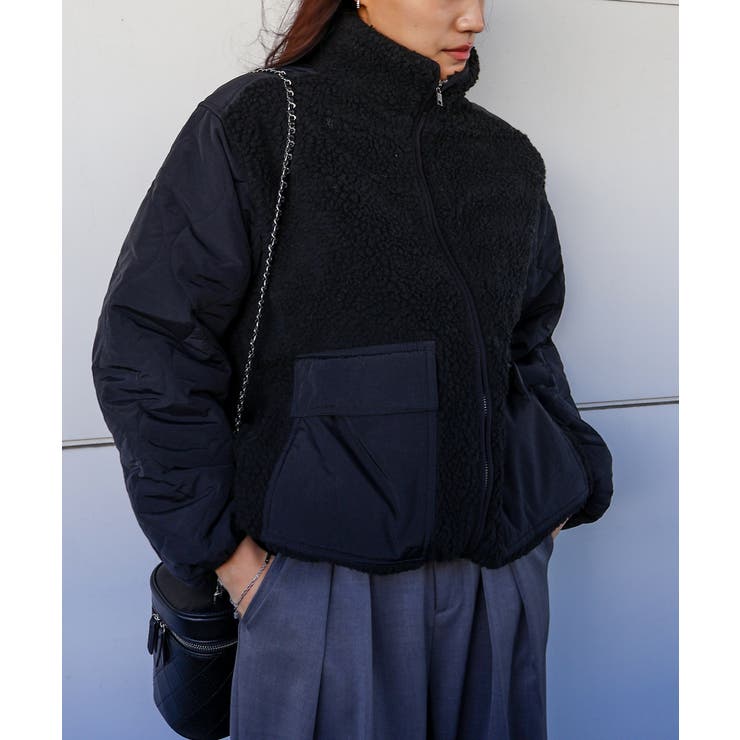 ボア裏キルトスタンドブルゾン | SpRay | 詳細画像10 