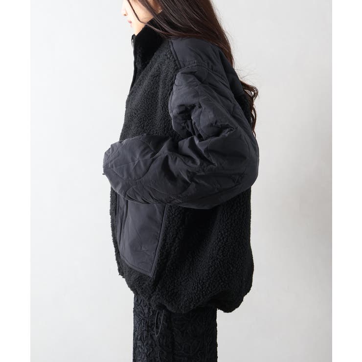 ボア裏キルトスタンドブルゾン | SpRay | 詳細画像14 