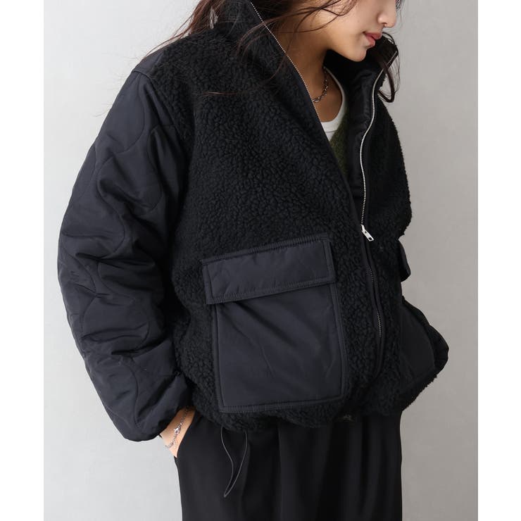 ボア裏キルトスタンドブルゾン | SpRay | 詳細画像18 