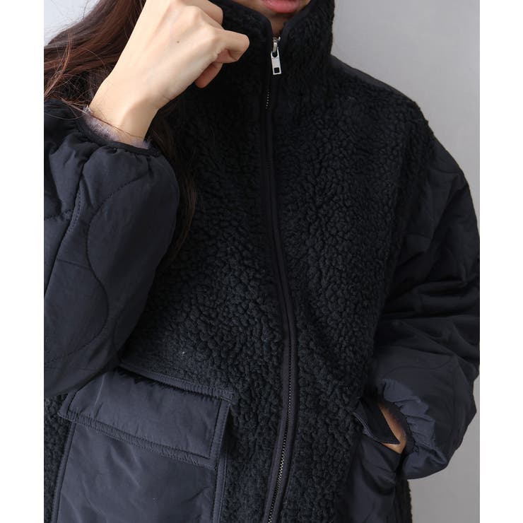 ボア裏キルトスタンドブルゾン | SpRay | 詳細画像26 