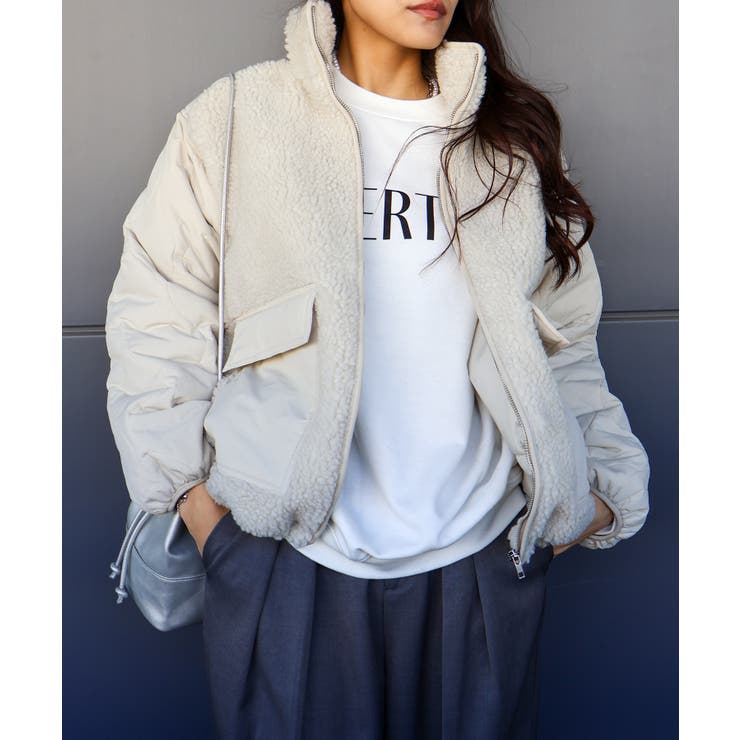 ボア裏キルトスタンドブルゾン | SpRay | 詳細画像2 