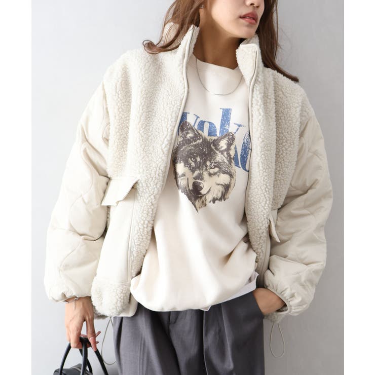 ボア裏キルトスタンドブルゾン | SpRay | 詳細画像28 