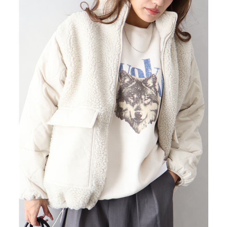 ボア裏キルトスタンドブルゾン | SpRay | 詳細画像29 