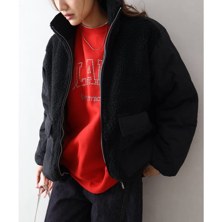 ボア裏キルトスタンドブルゾン | SpRay | 詳細画像33 