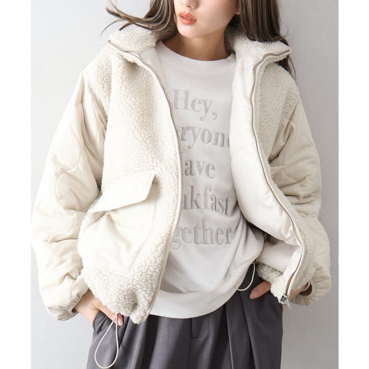 ボア裏キルトスタンドブルゾン | SpRay | 詳細画像35 