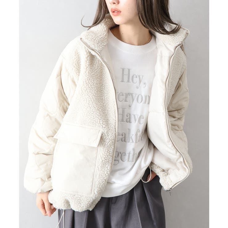 ボア裏キルトスタンドブルゾン | SpRay | 詳細画像36 