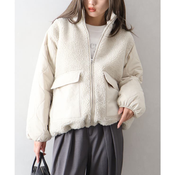 ボア裏キルトスタンドブルゾン | SpRay | 詳細画像39 