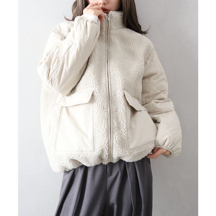 ボア裏キルトスタンドブルゾン | SpRay | 詳細画像42 