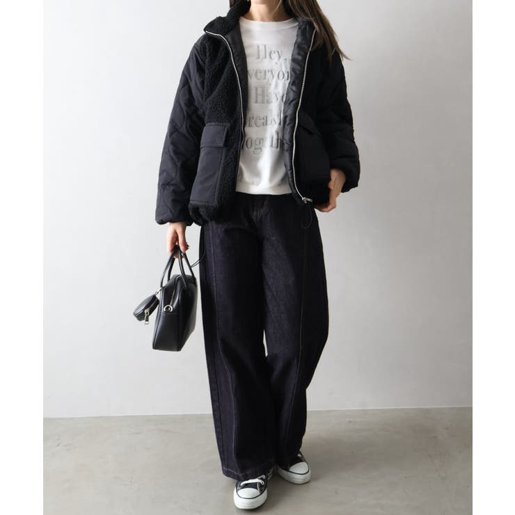 ボア裏キルトスタンドブルゾン | SpRay | 詳細画像44 