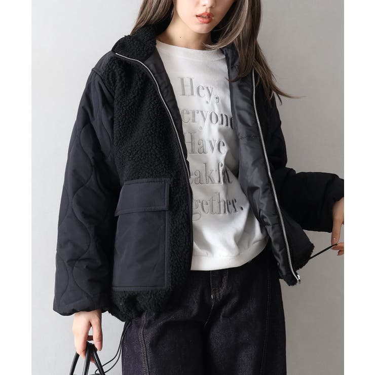 ボア裏キルトスタンドブルゾン | SpRay | 詳細画像45 