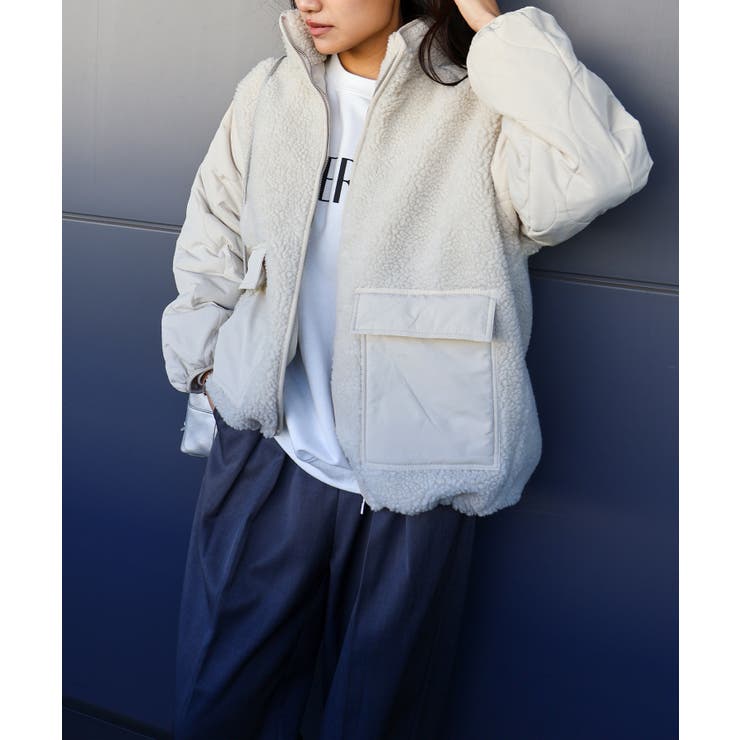 ボア裏キルトスタンドブルゾン | SpRay | 詳細画像4 