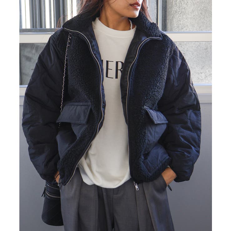 ボア裏キルトスタンドブルゾン | SpRay | 詳細画像5 