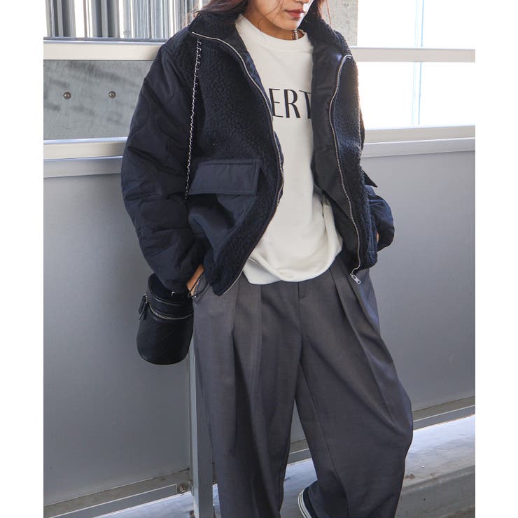 ボア裏キルトスタンドブルゾン | SpRay | 詳細画像6 