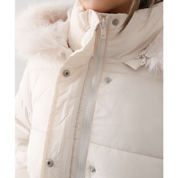 ベルト付中綿フードファーミドルコート | SpRay | 詳細画像44 