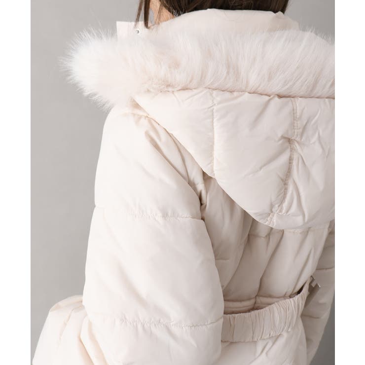 ベルト付中綿フードファーミドルコート | SpRay | 詳細画像45 