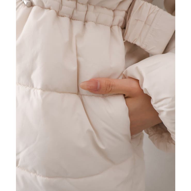 ベルト付中綿フードファーミドルコート | SpRay | 詳細画像46 