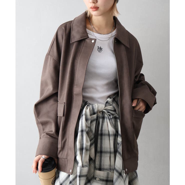 ヴィンテージスウェードZIPブルゾン | SpRay | 詳細画像12 