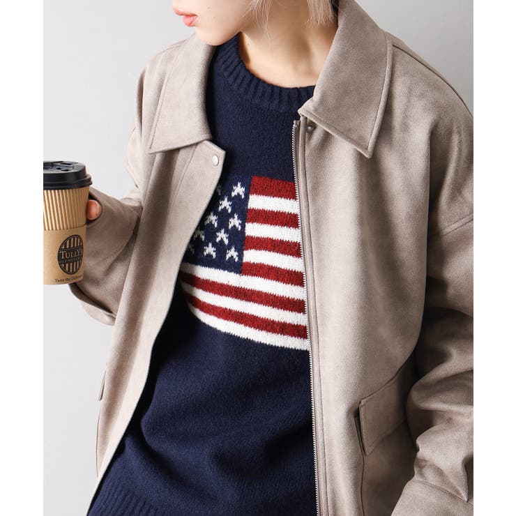 ヴィンテージスウェードZIPブルゾン | SpRay | 詳細画像7 