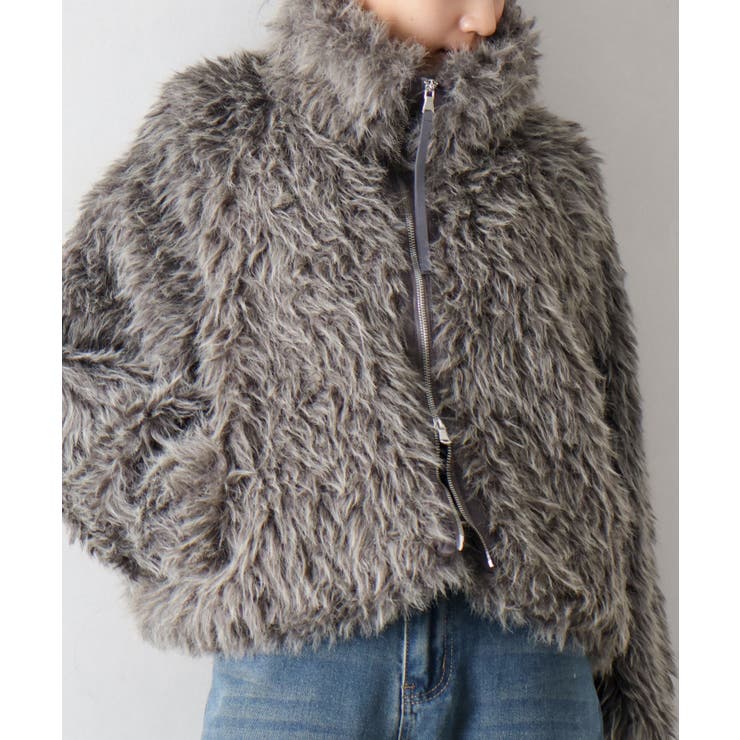 MIXシープファージップブルゾン | SpRay | 詳細画像20 