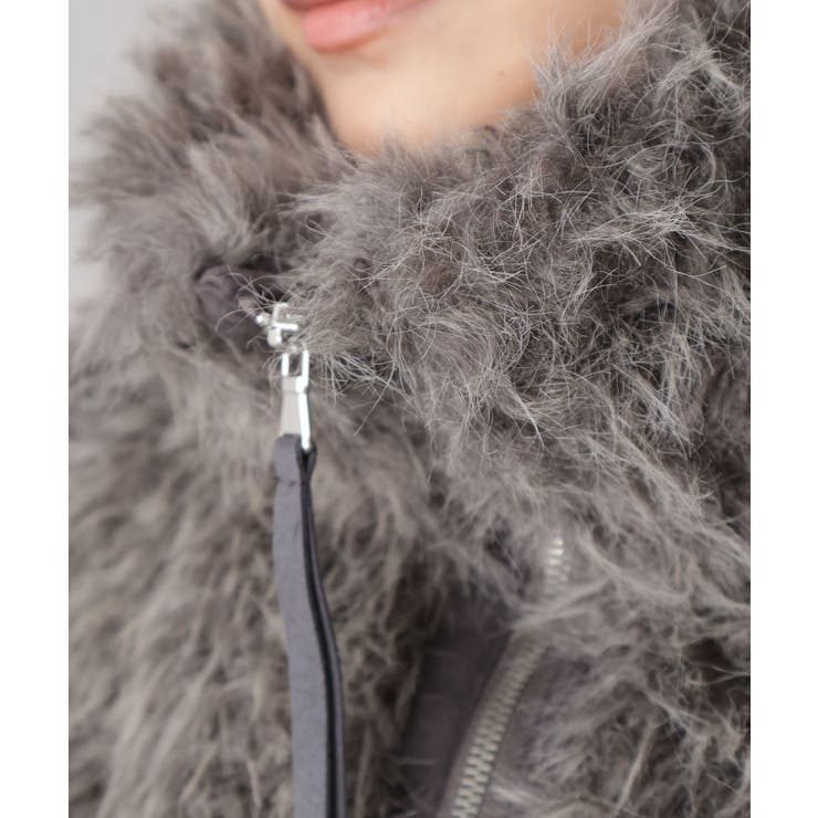 MIXシープファージップブルゾン | SpRay | 詳細画像26 