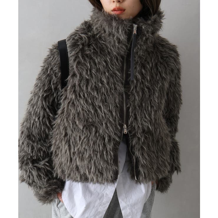 MIXシープファージップブルゾン | SpRay | 詳細画像43 