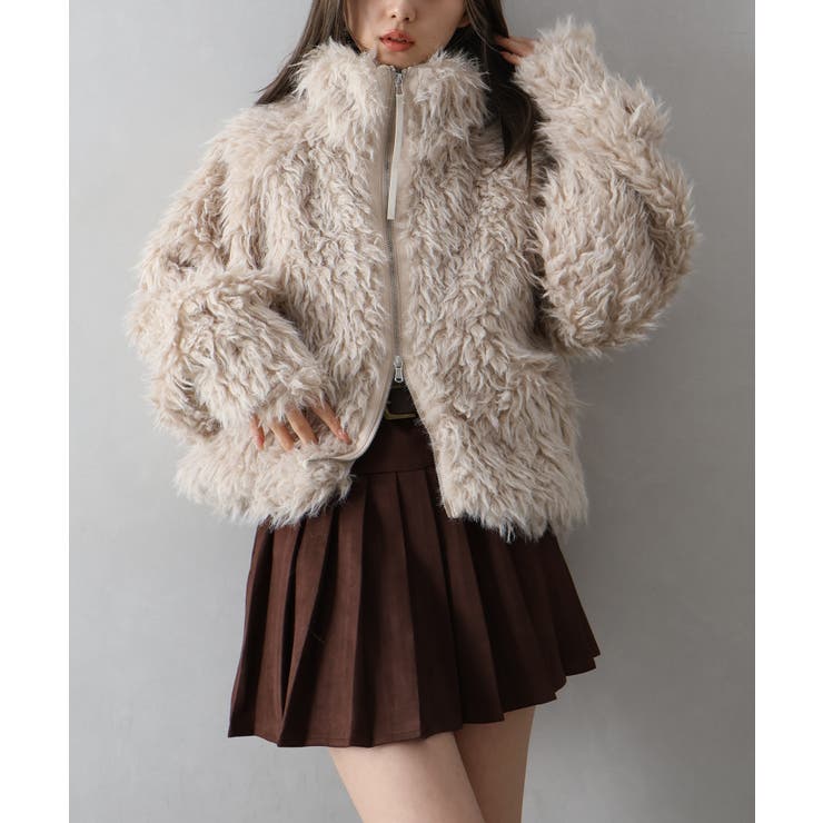 MIXシープファージップブルゾン | SpRay | 詳細画像47 