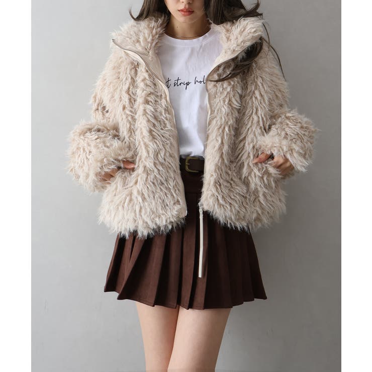 MIXシープファージップブルゾン | SpRay | 詳細画像49 