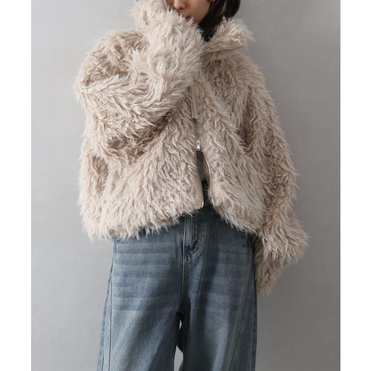 MIXシープファージップブルゾン | SpRay | 詳細画像50 